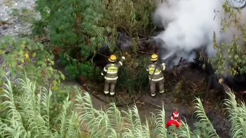 Sofocan incendio provocado en río Santa Catarina