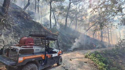 Controlan 80 por ciento del incendio en sierra de Iturbide