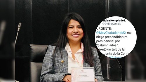 Indira Kempis acusa a su partido de negarle precandidatura