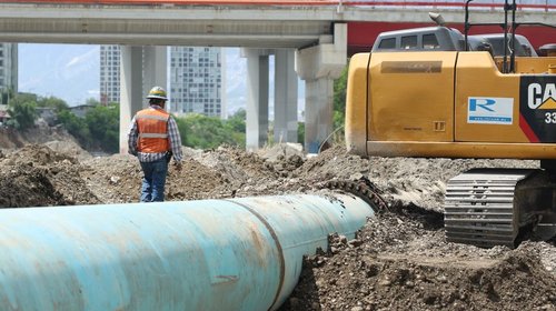 Inicia Agua y Drenaje de Monterrey obras en zona de La Huasteca