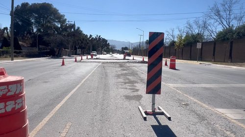 Instalan bordo en bulevar José Narro Robles ante accidentes