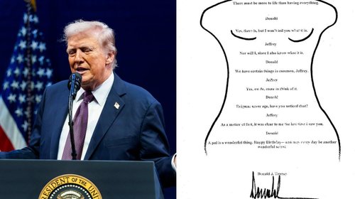 Trump dice que su firma no aparece en carta cumpleaños de Epstein