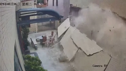 Desplome de edificio tras explosión en China deja dos muertos