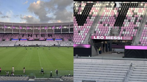 Messi entrena por primera vez en el nuevo estadio del Inter Miami