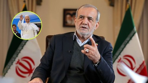 Presidente de Irán condena críticas de Trump al papa León XIV