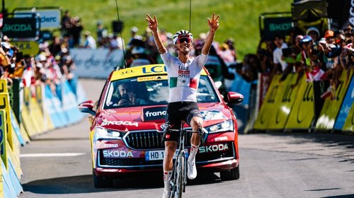 Isaac del Toro sube al podio y ya es tercero del Tour de Francia