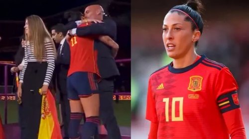 Beso entre Jenny Hermoso y Rubiales causa polémica