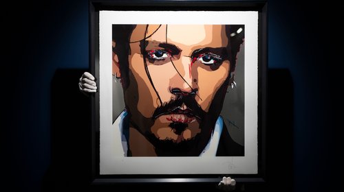 Johnny Depp pone a la venta su primer autorretrato