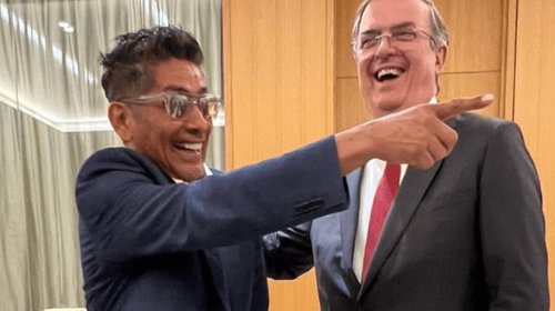 Marcelo Ebrard presume encuentro con Jorge Campos