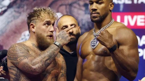 El boxeador británico Anthony Joshua sale victorioso vs Jake Paul