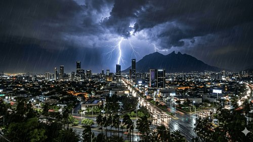 Anticipan tormentas y granizo en Nuevo León para esta tarde