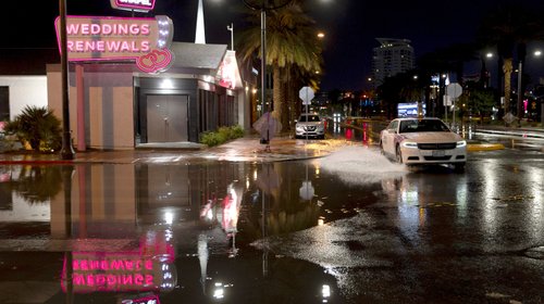 Lluvias e inundaciones afectan zonas de Detroit, Ohio y Las Vegas