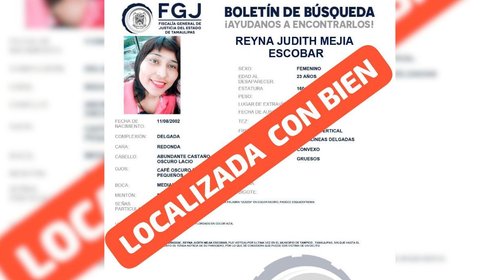 Localizan con vida a joven desaparecida; la reúnen con su familia