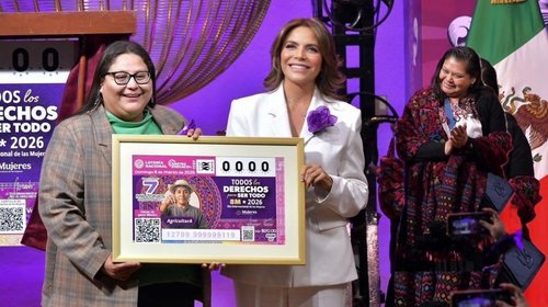 Lanza Lotería Nacional billete conmemorativo del Día de la Mujer