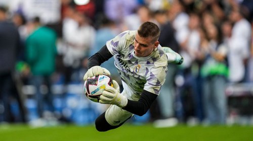 Lunin será portero titular del Real Madrid tras lesión de Courtois