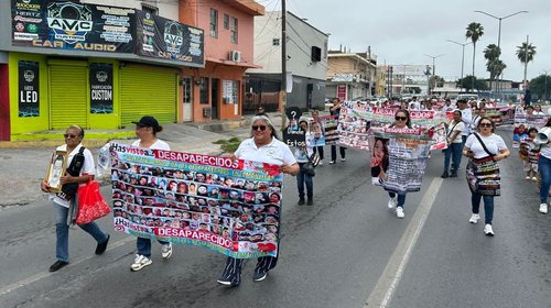 Madres buscadoras marchan en Reynosa; este día no fue de fiesta