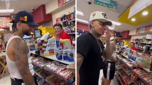 Captan a Maluma comprando cerveza en Monterrey