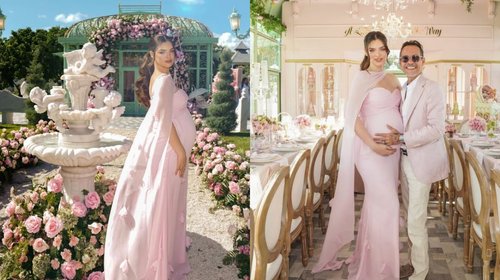 Marc Anthony y Nadia Ferreira celebran lujoso baby shower