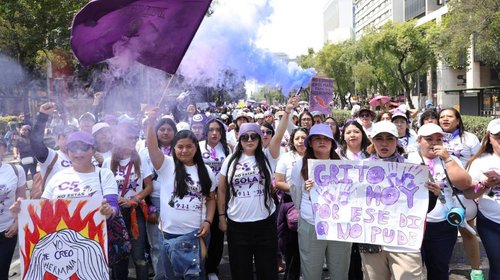 Así se vive la conmemoración del 8M en México