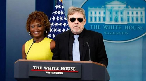 Mark Hamill asiste a la Casa Blanca en apoyo a Joe Biden