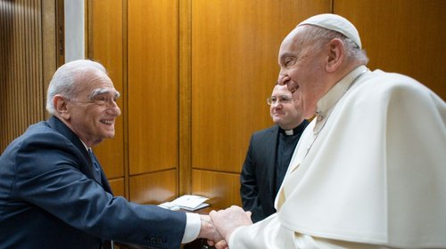 Se reúnen el papa Francisco y Martin Scorsese