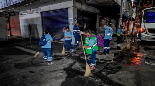 Retira Monterrey hasta 60 toneladas de basura en Mesón Estrella