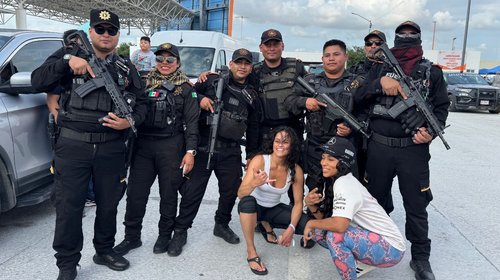 Michelle Rodríguez cruza por puerto fronterizo Colombia-Laredo