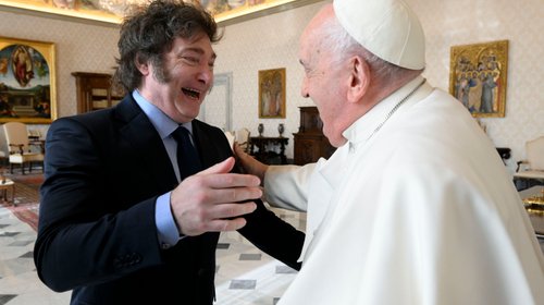 Javier Milei y el Papa Francisco se reunieron en el Vaticano