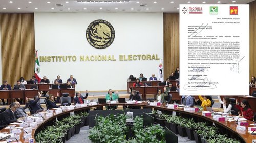 Morena pide al INE cambie su color rosa por semejanza con Xóchitl
