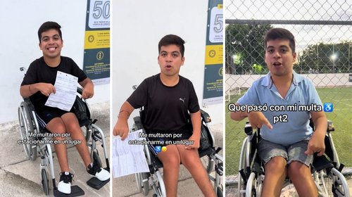 Multan a joven con parálisis por usar cajón para discapacitados