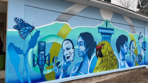 Inaugura FCC mural 'Vuelo Colectivo' creado por estudiantes