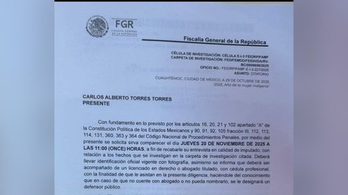 Trasciende citatorio a exesposo de gobernadora de Baja California