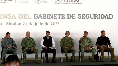 Tendrá Gabinete de Seguridad rueda de prensa en Sinaloa