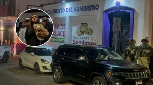 Grecia Quiroz llega a Uruapan con fuerte seguridad