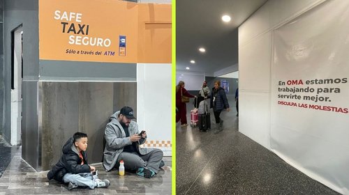 Continúa aeropuerto de Monterrey, ¡patas pa’ arriba!