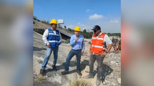 Repara Agua y Drenaje enorme fuga en Río Santa Catarina