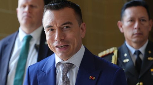Noboa desplegará 4,000 efectivos para reforzar seguridad en Quito
