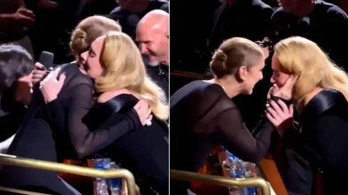 Adele tiene un emotivo encuentro con Céline Dion en Las Vegas