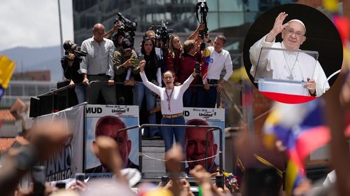 Papa expresa su preocupación por 'crítica' situación en Venezuela