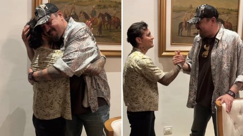 Pepe Aguilar celebra cumpleaños 56 con Christian Nodal