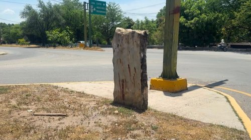 Piden proteger señalamiento de piedra en carretera Victoria–Tula