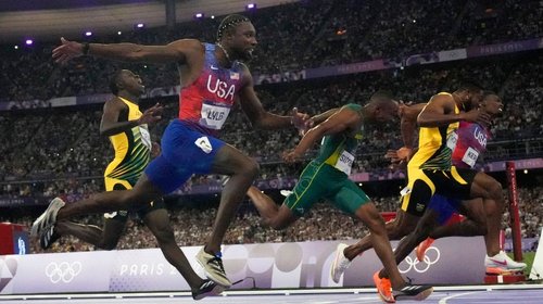 Por 5 milésimas de segundo, Noah Lyles es campeón de los 100m