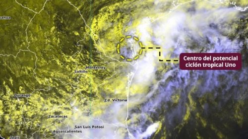 Potencial ciclón tropical Uno toma fuerza hacia Tamaulipas y NL
