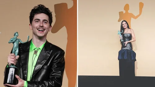 'Cónclave' gana en los SAG; Chalamet y Moore se coronan