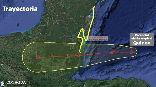 Prevén potencial tormenta tropical Nadine en el sur de México