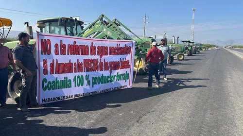 Protestan campesinos en la Región Centro de Coahuila