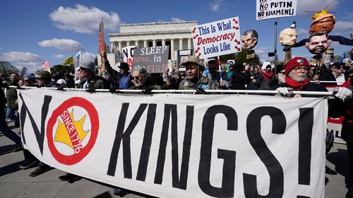 Más de 8 millones marchan en 'No Kings' contra gobierno de Trump