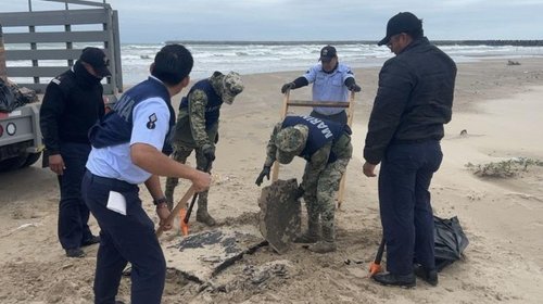 Retiran 236 kilos de hidrocarburo de Playa Bagdad y Mezquital