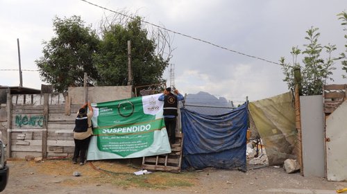 Remueven 84 toneladas de escombro en río Pesquería 