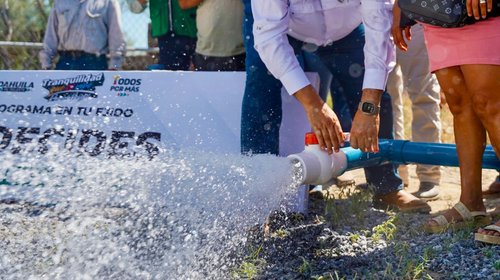 Renuevan equipo de pozo para mejorar abasto de agua en La Leona
